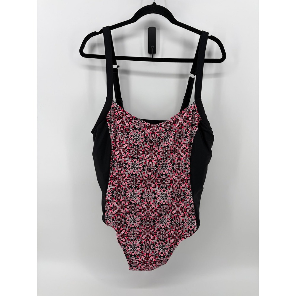 Catalina Plus, Built-in Bra One Piece Swimsuit Adjustable, Size‎ 2X, Pre-Own